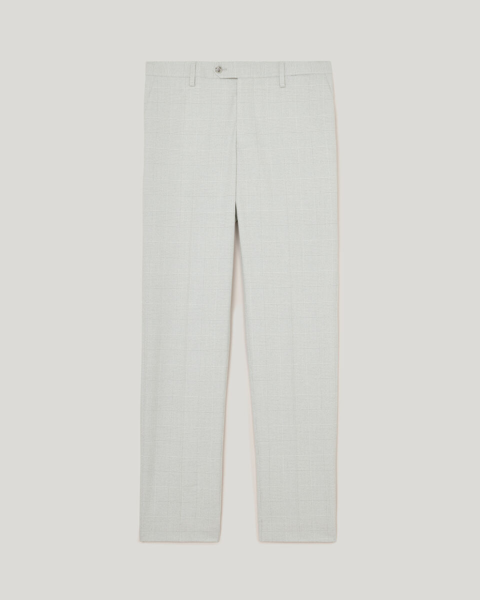 Prince of Wales Check Tailored Suit Pant, Grey Check, hi-res